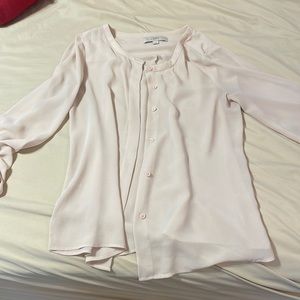 Light pink sheer loft top